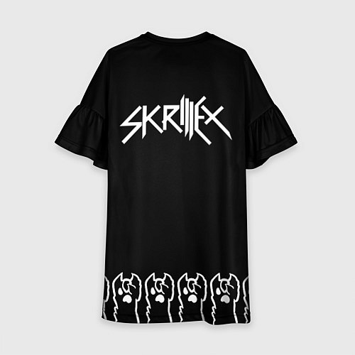 Детское платье Skrillex: cat rock / 3D-принт – фото 2