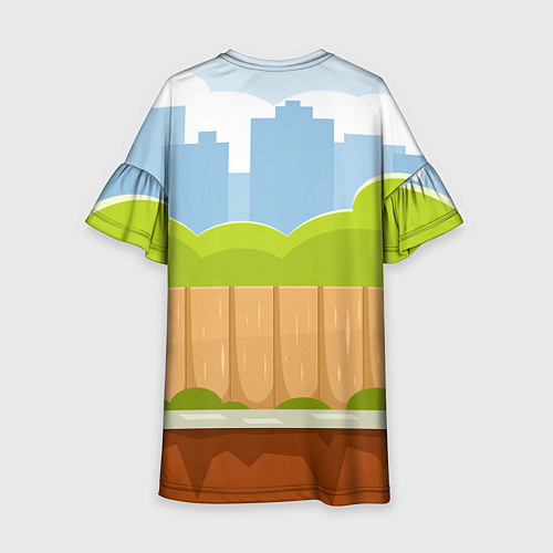 Детское платье Летний город / 3D-принт – фото 2