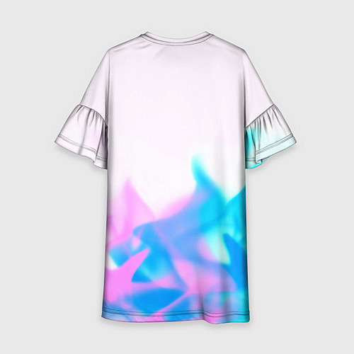 Детское платье Quake neon flame / 3D-принт – фото 2