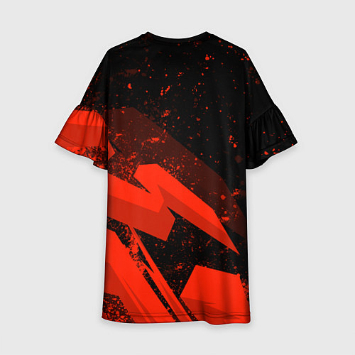 Детское платье Stray kids - красная абстракция / 3D-принт – фото 2