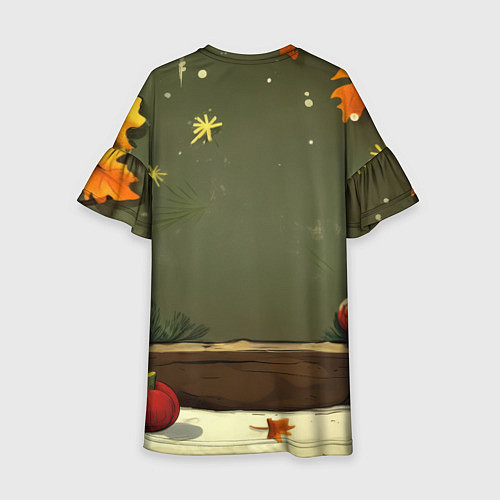 Детское платье Новогодний грызун / 3D-принт – фото 2