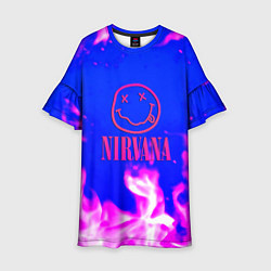 Детское платье Nirvana neon flame