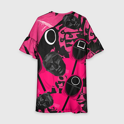 Детское платье Игра в кальмара маска распорядителя и стражи / 3D-принт – фото 2