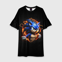 Детское платье Соник в пламени