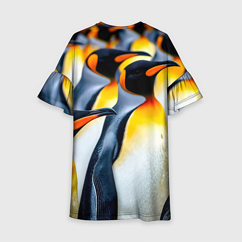 Детское платье Стая пингвинов / 3D-принт – фото 2