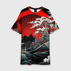 Детское платье Деревья Японии и природа