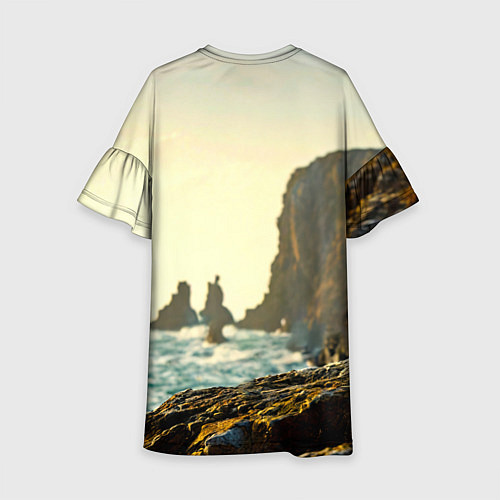 Детское платье Морская чайка / 3D-принт – фото 2