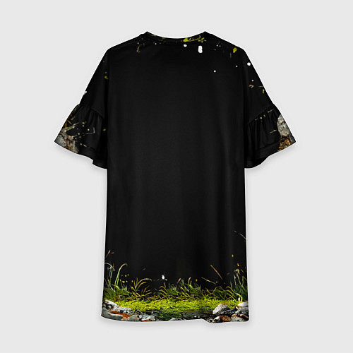 Детское платье Корова на черном / 3D-принт – фото 2