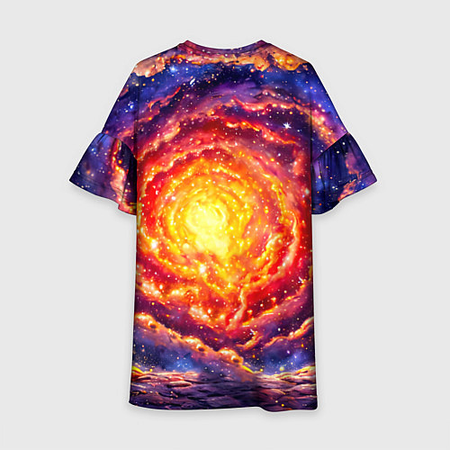 Детское платье Медвежонок смотрит в космос / 3D-принт – фото 2