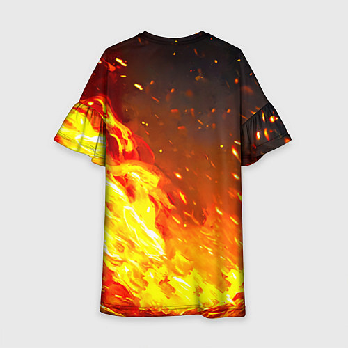 Детское платье Газель в огне / 3D-принт – фото 2