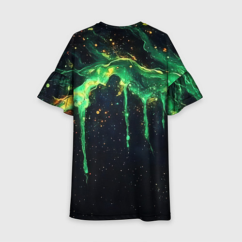 Детское платье Зеленая кислота / 3D-принт – фото 2