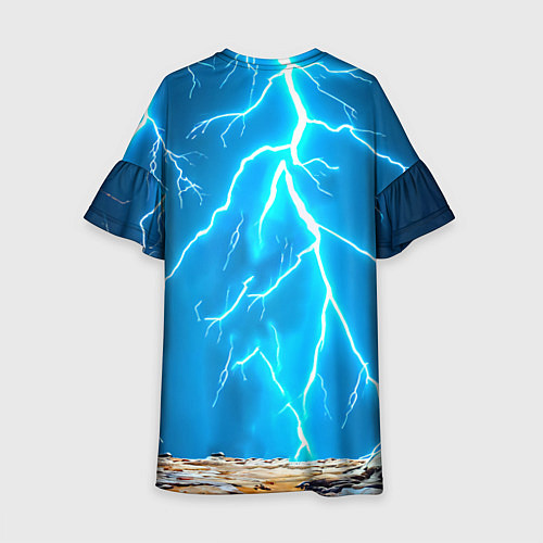 Детское платье Верблюд и удар молнии / 3D-принт – фото 2