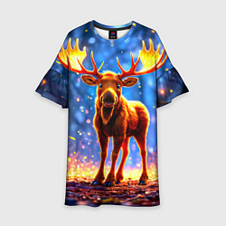 Детское платье Лосенок в лесу