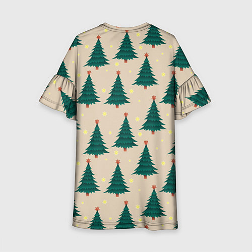 Детское платье Новогодняя ель / 3D-принт – фото 2