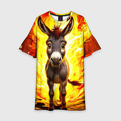 Детское платье Ослик в огне