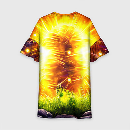 Детское платье Овечка в ярких лучах / 3D-принт – фото 2