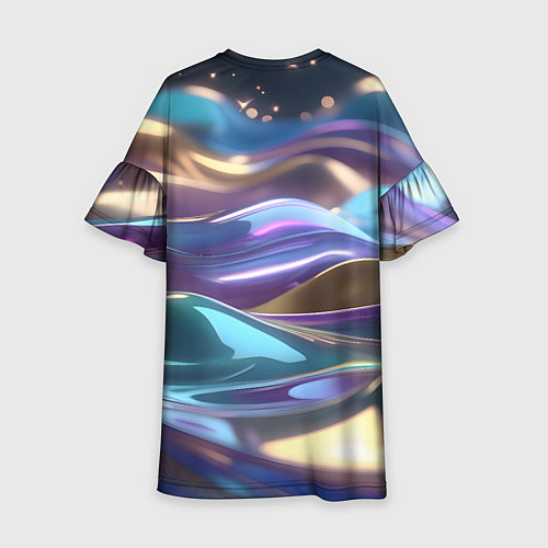 Детское платье Космические мягкие волны / 3D-принт – фото 2