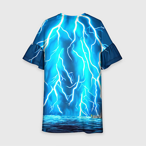 Детское платье Зебра и удар молнии / 3D-принт – фото 2