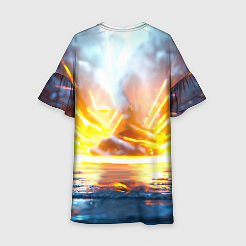 Детское платье Эпичный пингвин / 3D-принт – фото 2