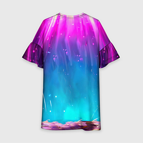 Детское платье Пеликан в сиянии лучей / 3D-принт – фото 2