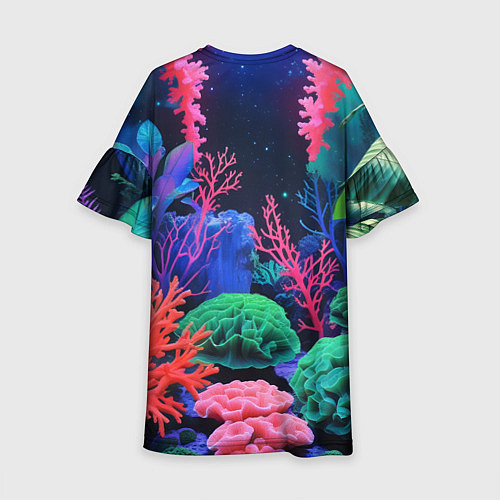 Детское платье Подводный мир с кораллами / 3D-принт – фото 2