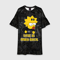 Детское платье Мэгги Симпсон love is Hard rock
