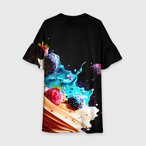 Детское платье Все дуреют с этого десерта / 3D-принт – фото 2