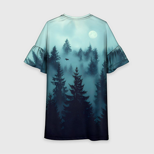 Детское платье Все дуреют с этой таёжной красоты / 3D-принт – фото 2