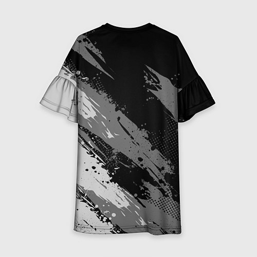 Детское платье Dota 2 - монохромный серый / 3D-принт – фото 2