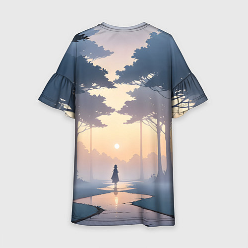 Детское платье В лесу на закате / 3D-принт – фото 2