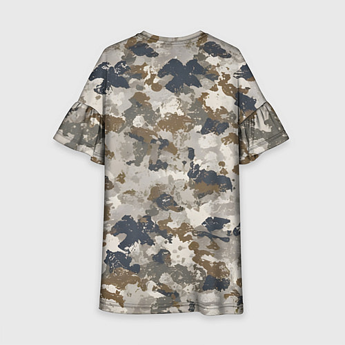 Детское платье Светлый камуфляж / 3D-принт – фото 2