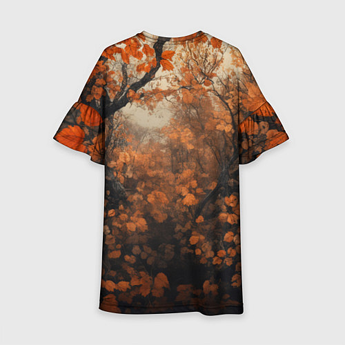 Детское платье Лис в лесной чаще / 3D-принт – фото 2