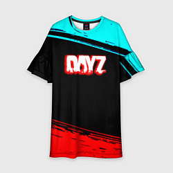 Платье клеш для девочки Dayz neon color, цвет: 3D-принт