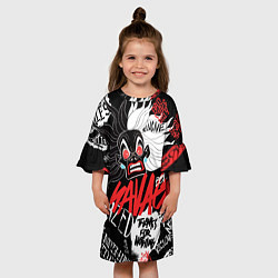 Платье клеш для девочки Круэлла - big pictures, цвет: 3D-принт — фото 2