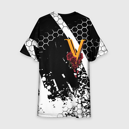 Детское платье Samurai соты краски / 3D-принт – фото 2