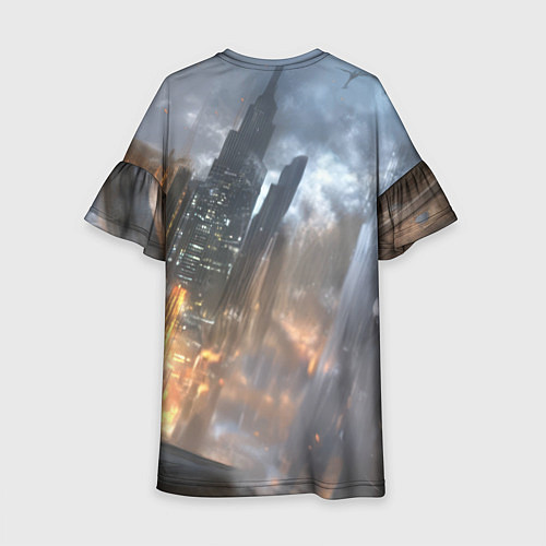 Детское платье Бэтмен - старый стиль / 3D-принт – фото 2