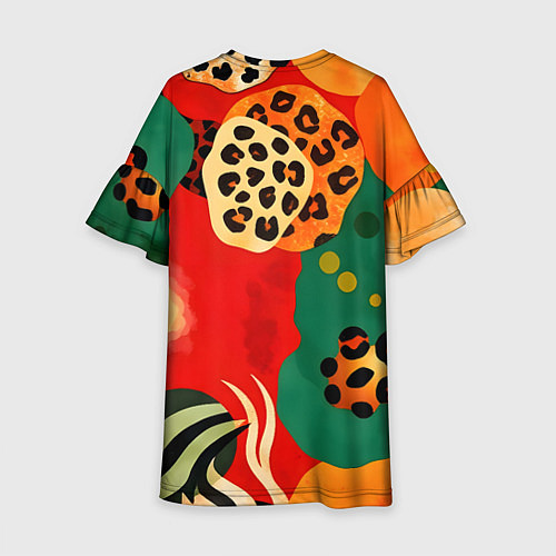 Детское платье Анималистичный африканский паттерн / 3D-принт – фото 2