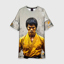 Детское платье Брюс Ли на сером