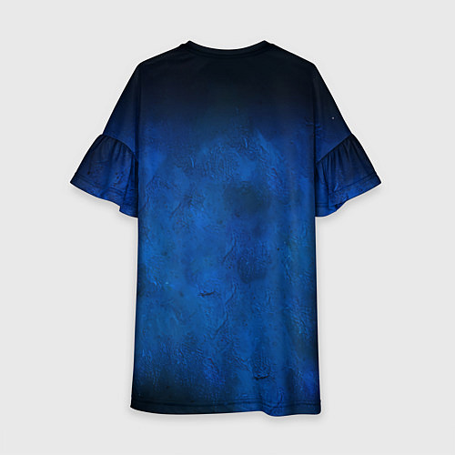 Детское платье Дастин Порье на синем / 3D-принт – фото 2