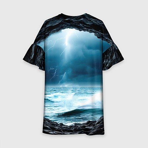 Детское платье Виндсерфинг и молния / 3D-принт – фото 2