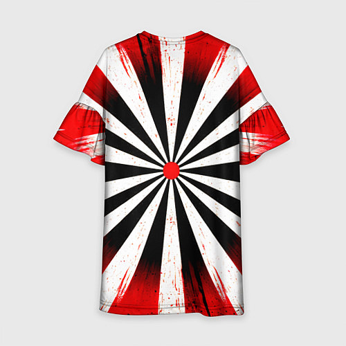 Детское платье Мишень красно-белая / 3D-принт – фото 2