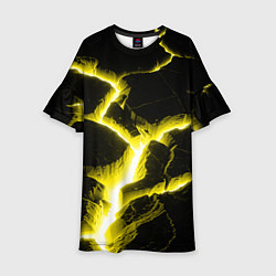 Платье клеш для девочки The rift, цвет: 3D-принт