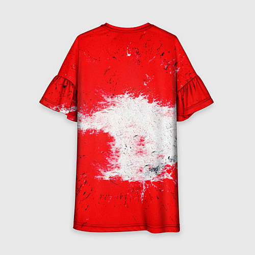 Детское платье Ватерполистский мяч на красном / 3D-принт – фото 2