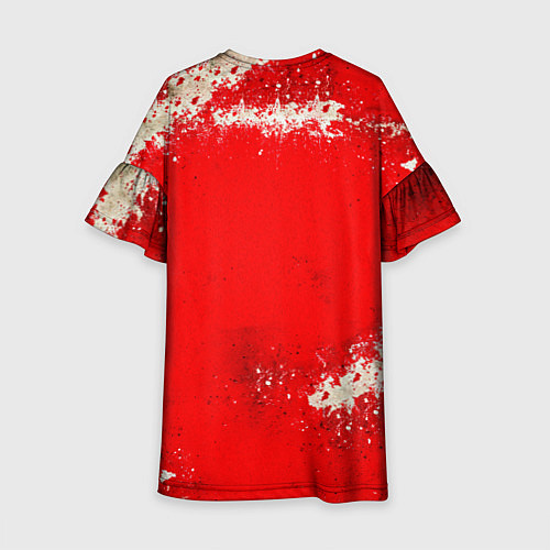 Детское платье Электровелосипед на красном / 3D-принт – фото 2