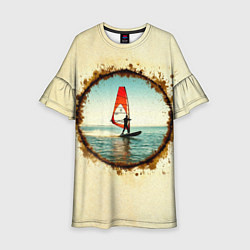 Детское платье Виндсерфер на бежевом