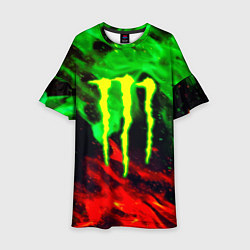 Детское платье Monster energy огонь лого