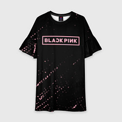 Платье клеш для девочки Blackpink pink, цвет: 3D-принт