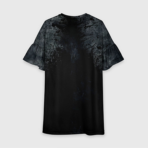 Детское платье Бодибилдер на черном / 3D-принт – фото 2