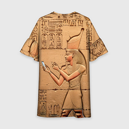 Детское платье Фараон со смартфоном египетский барельеф / 3D-принт – фото 2