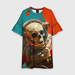 Детское платье Скелет в скафандре - космос